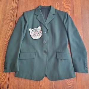 Hunt Coat, Equestrian Show Jacket, Hunter Green